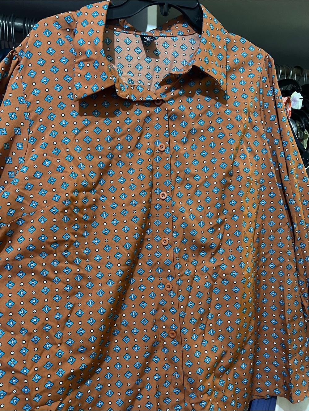 Printed Button-Up Shirt - Picture 2 of 6